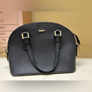 Lovevook Black Dome Satchel Handbag
